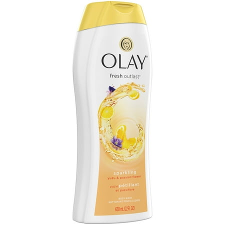 Olay Fresh Outlast Sparkling Yuzu and Passion Flower Body Wash, 22 oz