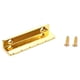thumbnail image 2 of Yuarrent Tuerca de guitarra en forma de L 6 cuerdas almohadas Metal ranurado resistente duradero instrumento Musical bajo eléctrico Kit suministros Accesorios para instrumentos musicales Oro Yuarrent OD032189-02, 2 of 6