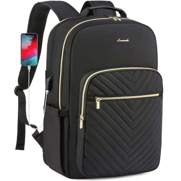 LOVEVOOK Large Travel Backpack Women with 17.3-inch Laptop Compartment, Work Business Computer Carry On Backpack Purse, Hiking Backpack Waterproof Ou