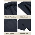 thumbnail image 6 of COOFANDY Men's Casual Drawstring Pants Regular Fit Lightweight Stretch Joggers Pants Elastic Waist Twill Pants, 6 of 10