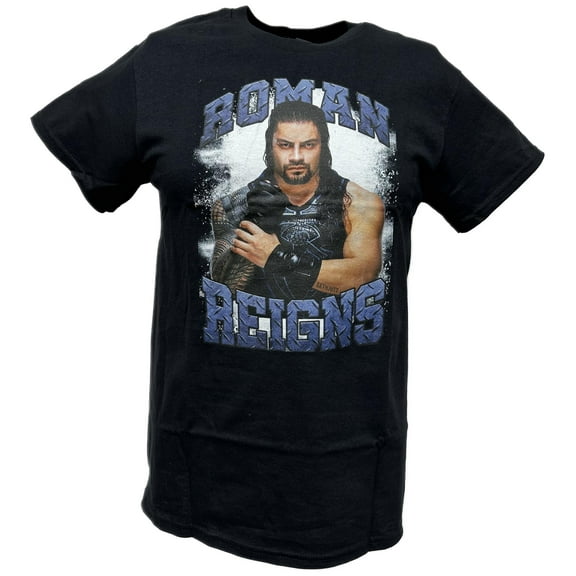 Roman Reigns Locked and Loaded Mens Black T-shirt