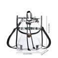 thumbnail image 2 of CxhicLuv Clear Security Backpack 9.8×12.2 Inch Stadium-Approved, Waterproof, Adjustable Straps – Heavy-Duty Drawstring Bag, Ideal for Concerts, Gym, Travel, Perfect for Sports Fans, 2 of 9