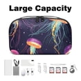 thumbnail image 3 of Jellyfish USB Cable Organizer Charger Pouch Hard Drive Cases Oxford Cloth Digital Storage Bag 5.9x9.44x3.14 in Waterproof Electronics Accessories Case, 3 of 6