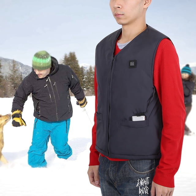 Chaleco Calefactor Chaleco Calefactable Chaleco Eléctrico Chaleco Calefactable De Invierno Chaqueta Calefactable USB Calefacción Inteligente Chaleco Sin Mangas Chaqueta Ccdes Winter Heated Vest