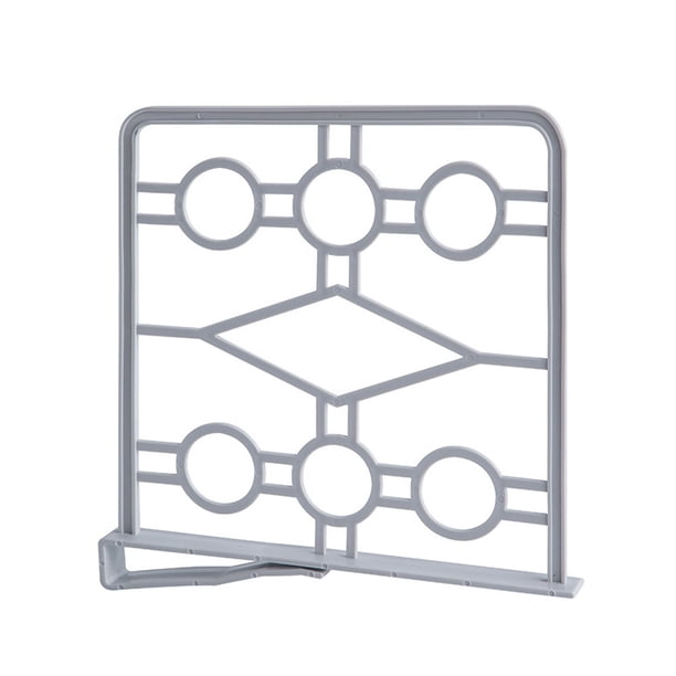 Yuarrent Separadores de estantes para armarios Separador de cables para estantes de tablero de partición de armario con clip para dormitorio Type2 NO2