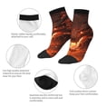 thumbnail image 5 of Pofeuu Magma Fire Black Dragon Print 30cm Socks, Adult Running Hiking Socks for Youth and Adult, 5 of 7