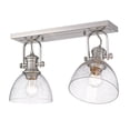 thumbnail image 5 of 3118-2SF PW-SD-Golden Lighting-Hines - 2 Light Semi-flush Mount-8.38 Inches Tall and 17.88 Inches Wide-Pewter Finish-Seeded Glass Color, 5 of 5