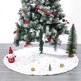 thumbnail image 4 of Toystoory Manta con inferior para árbol de Navidad, atmósferas temáticas, alfombrilla para suelo de Navidad, fotografía, decoración de adorno Kits de decoración para fiestas Dorado Blanco Toystoory HA065315-03, 4 of 6