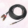 thumbnail image 6 of TOXMENT 3 Meters 2RCA to 3.5mm Interface Male Audio Cable for Amplifiers Audio Home Theater DVD Amplifier Phone Headphone Tablet PC Sound, 6 of 8