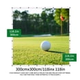 thumbnail image 1 of 1pc HD Polyester Golf Practice Screen - Silent Impact, Durable, Anti-Strike, for Indoor/Outdoor Training, Multi Sizes 118in X 118in, 1 of 6