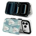 thumbnail image 4 of Polar Bear Cubs Cuddle Mama Bears Teal Pattern Leather Wallet Case for iPhone 12 Wallet Case Card Holder Flip, 4 of 8