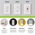 thumbnail image 2 of Single - SnapPower GuideLight [For Duplex Outlets] - Replaces Plug-In Night Light - Electrical Receptacle Wall Plate With LED Night Lights - Auto On/, 2 of 7