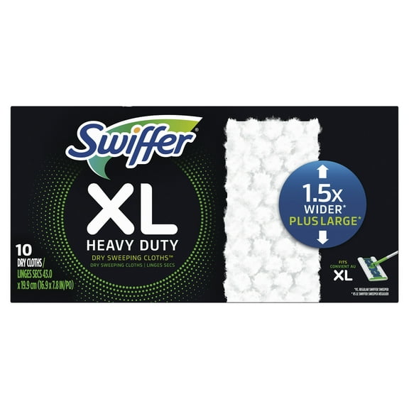 Swiffer XL Heavy Duty Dry Sweeping Cloths, 10 count (2 pack)