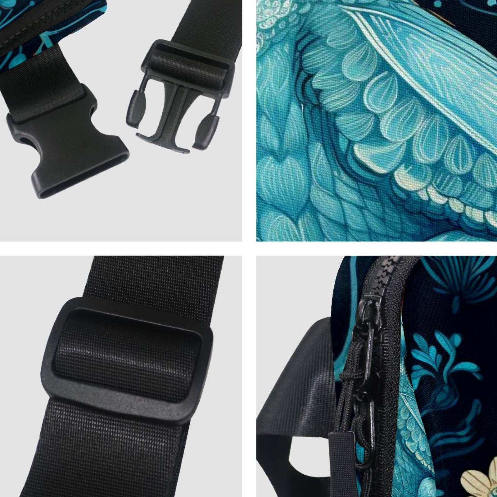 Prayer hands Adjustable Lightweight Waist Bag Crossbody Fanny Pack with Extension Strap for Men and Women