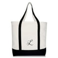 thumbnail image 2 of DALIX 22" Canvas Personalized Tote Bag Black - L, 2 of 8