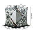 thumbnail image 2 of Ice Fishing Tent Portable Fishing Shelter Thermal Ice Fishing Shanty 1-2 People, 2 of 12