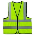 thumbnail image 3 of Chaleco de seguridad con tira reflectante reflectante para trabajadores conductores (modelo con cremallera), 3 of 4