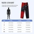 thumbnail image 2 of Salouo Black Dog Red Background Print Pajama Pants for Men, Lounge Pants Elastic Waistband Casual Men's sleepwear Loungewear Sleep Pajama Pant -Large, 2 of 7