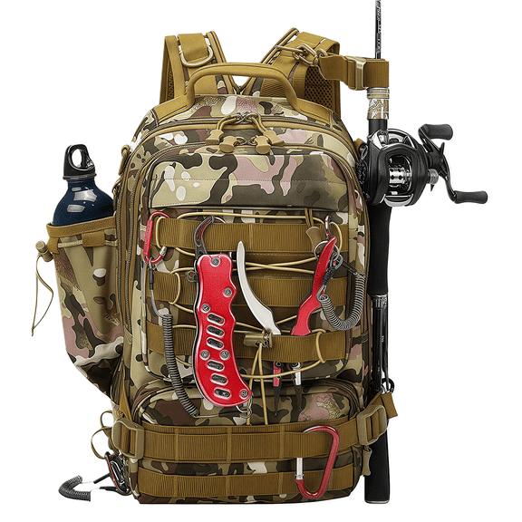 Enroslu Fishing Tackle Backpack Storage Bag, Lightweight Sling Tackle Storage Bag, Outdoor Fishing Shoulder Pack for Fishing, Hiking, Hunting