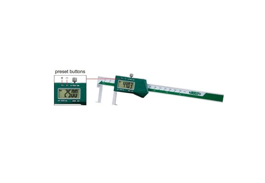 1120-200A Caliper Digital Inside Groove Caliper Range 25-200mm/0.98-8"
