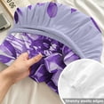 thumbnail image 4 of Twin Sze Fitted Sheet Set - Eucalyptus Purple 2 Piece Bedding Sets 16" Deep Pocket Fitted Sheet with 1 Pillowcase, Stripes Bottle Flower Cactus Plant Brushed Microfiber Hotel Luxury Bed Sheets, 4 of 9
