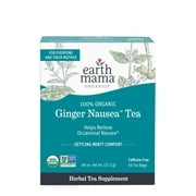Earth Mama Organic Ginger Nausea Tea, 16 Count