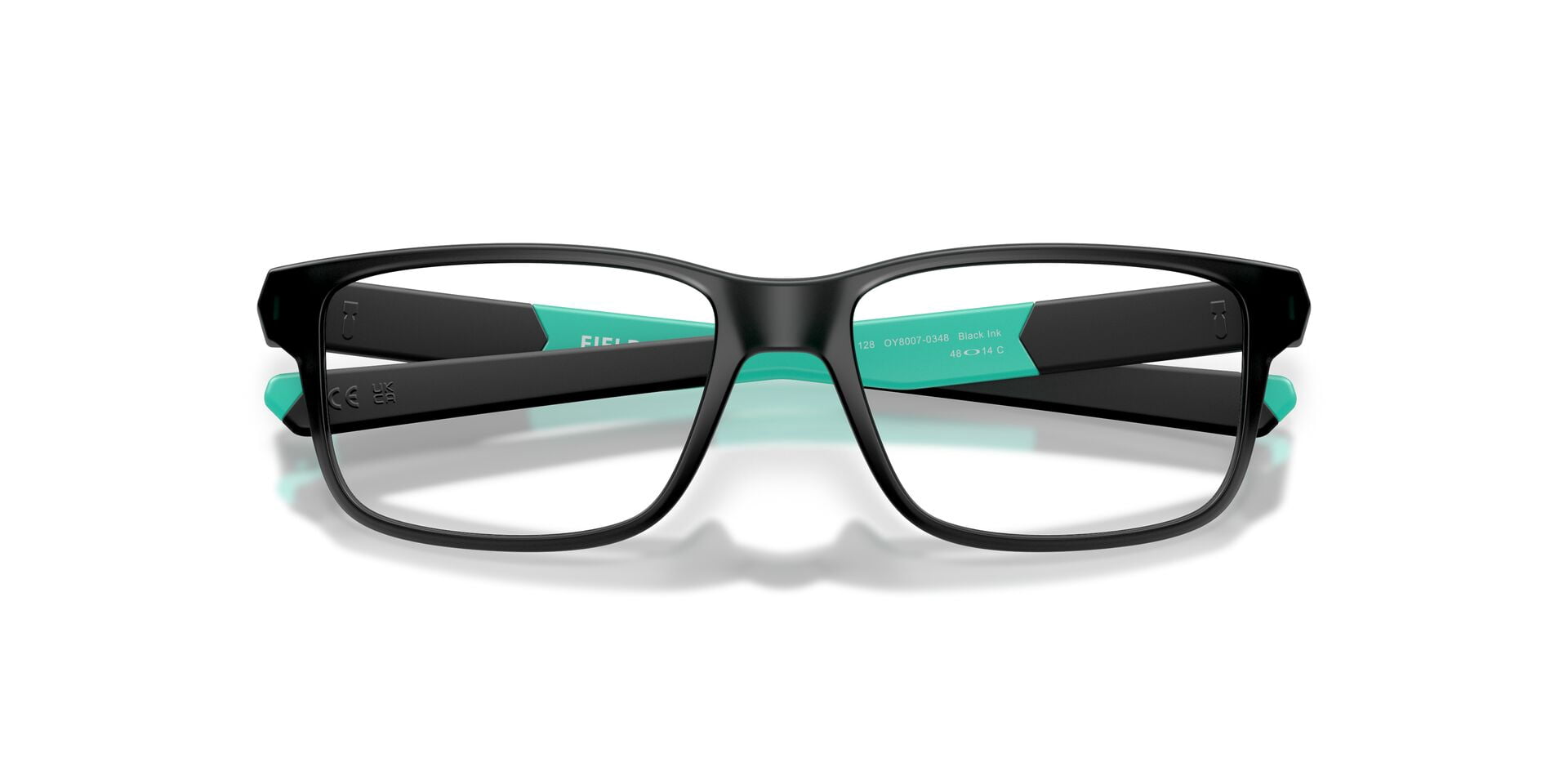 Oakley Kids' Rectangular Field Day Eyeglasses, Black Ink, 48mm Frame