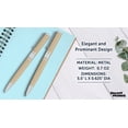thumbnail image 4 of 10 Diplomat Metal Ballpoint Pens Pack - Elegant, Twist Action, Black Ink - Champagne Silver, 4 of 5