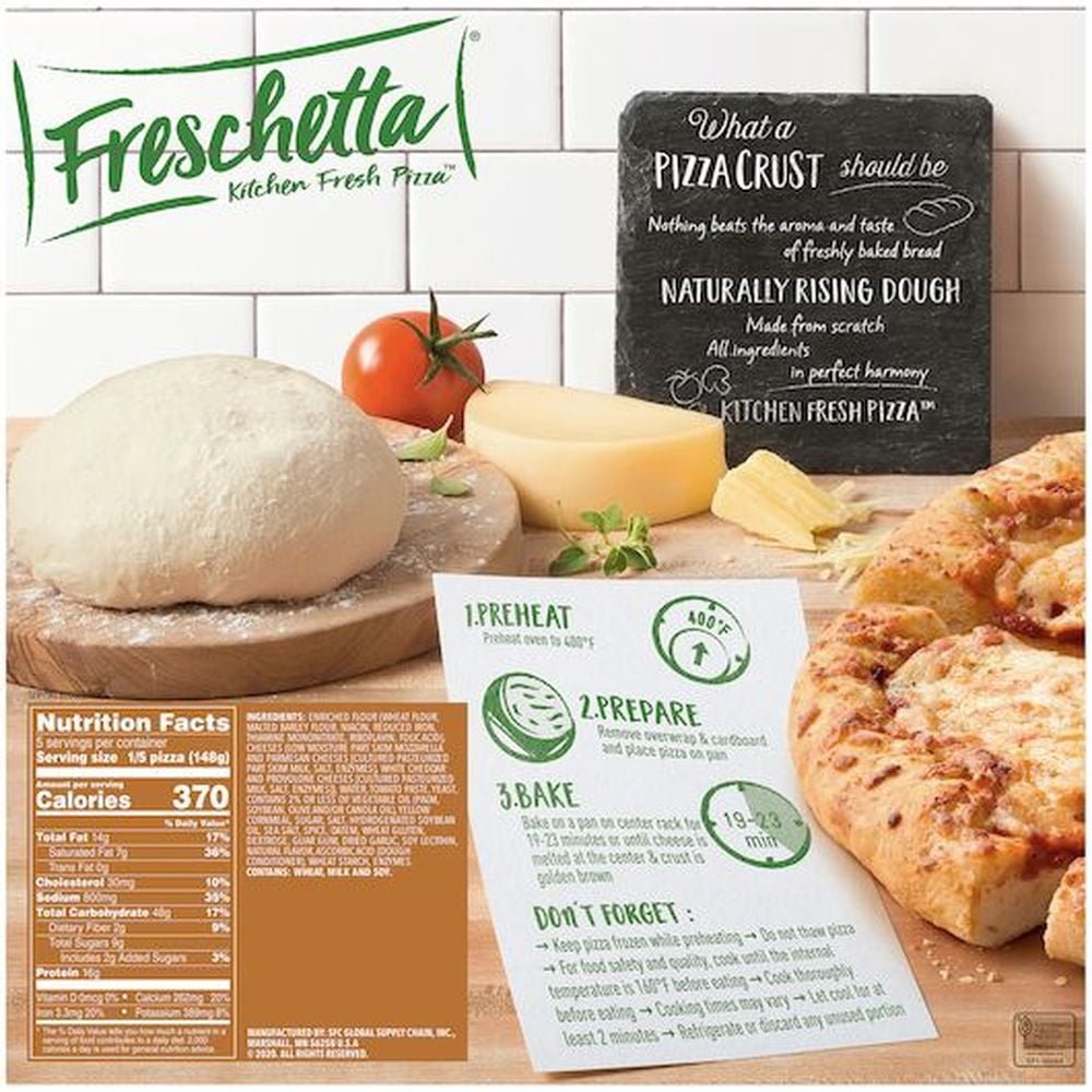 Freschetta Naturally Rising Crust Four Cheese Pizza, 26.11 Ounce -- 14 per case.