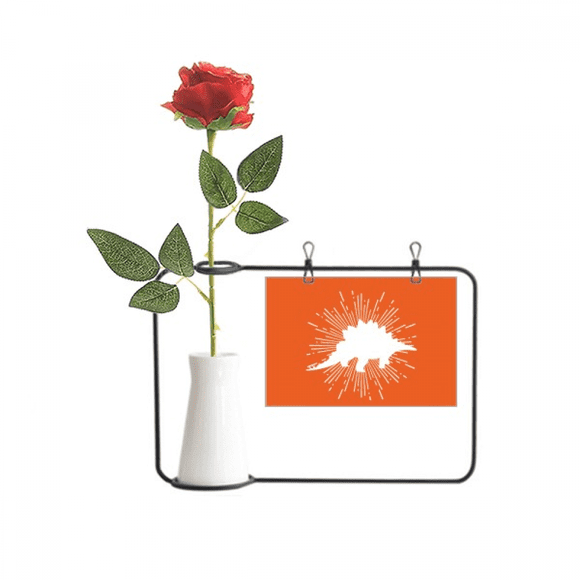 Armor Herbivore Speed Figure Artificial Rose Flower Hanging Vases Decoration Bottle