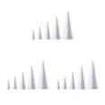thumbnail image 3 of Baohd Handmade Colored Painting DIY Hand Material Crafts Styrofoam for All 2.75-9.84 inch White 2.75-9.84 Inch 3Set, 3 of 6