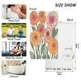 thumbnail image 6 of Yayeee 2 Pack Hand Towels for Bathroom 100% Cotton 16" x 28" Soft Absorbent Kitchen Towel, Hand Drawn Floral, 6 of 7