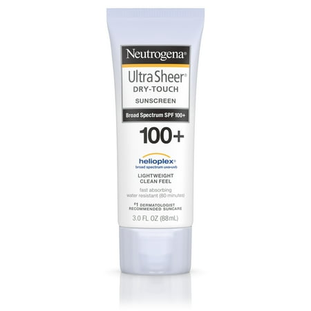 (3 pack) (3 pack) Neutrogena Ultra Sheer Dry-Touch Water Resistant Sunscreen SPF 100+, 3 fl. oz