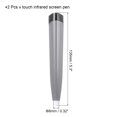 thumbnail image 2 of Uxcell 2pcs Touch Infrared Screen Pen Whiteboard Optical Stylus Pens for Education Electronic Whiteboard Presentations, Grey, 2 of 6
