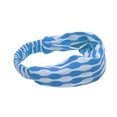 thumbnail image 3 of Unique Bargains 1 Pc Headband Dot Wide Fabric Hairband for Women Blue, 3 of 5
