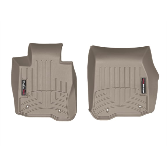 WeatherTech Custom Fit FloorLiners compatible with BMW 435i, 440i - 1st Row (Driver & Passenger), Tan