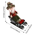 thumbnail image 4 of Adornos Navideños Trineo Carro Tirado Por Un Anciano Muñeco De Nieve Sentado Muñeca Adornos Decorativos Navideños Para El Hogar, 4 of 5