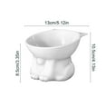 thumbnail image 3 of Elevated Cat Food & Water Bowl, Cute Cat-Shaped Pet Bowl with Neck Protection, 250ml Capacity Plastic Bowl for Cats, 3 of 6