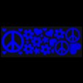 thumbnail image 2 of LiteMark Reflective Stickers  Decals for Helmets, Bicycles, Strollers, Wheelchairs - Hippy Pack - Blue, 2 of 2