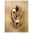 thumbnail image 5 of Gallery of Light Amber Lilies Decorative 2-Light LED Wall Sconce with Glass Shades (2 Count), 5 of 10