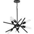 thumbnail image 4 of Astra Collection Six-Light 22" Matte Black Modern Chandelier, 4 of 8