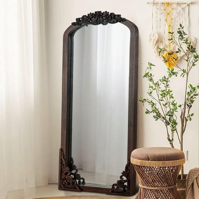 64x22 Arch Full-Length Vintage Mirror, Natural - Walmart.com 64x22 Arch Full-Length Vintage Mirror, Natural - Walmart.com