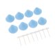 thumbnail image 2 of Juego de 16 pinzas para sujetar fundas de edredón, reutilizables, con desbloqueo con una sola llave para edredones, colchas, cojines y cortinas, color azul., 2 of 14