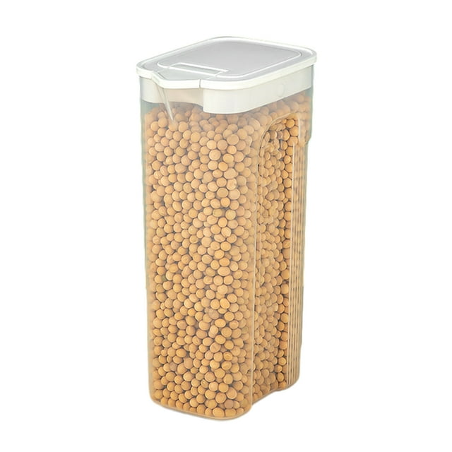 Food Storage Containers Airtight Cereal Storage Container with Lids,Clear Airtight Kitchen Food Storage Container for Grain,Sugar,Flour,Rice,Nut,Snacks Cereal Containers Storage