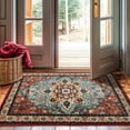thumbnail image 3 of Sonoro Kate 2x3 Area Rugs for Living Room Bedroom, Non Slip Boho Machine Washable Indoor Floor Carpet, Red, 3 of 7