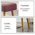 thumbnail image 6 of Sanmadrola Upholstered Bench with Wood Color Metal Legs Entryway Bench Shoe Bench Sofa Bench Dining Chair for Living Room Dining Room and Bedroom End of Bed, 44.68", Pink, 6 of 9