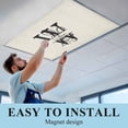 thumbnail image 6 of Letter W Fluorescent Light Covers, Monogram Words Magnetic Light Covers for Ceiling Lights, Fluorescent Ceiling Shade Filters for Classroom Bedroom Office 4x2Ft x 1PCS, 6 of 8
