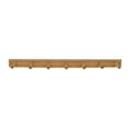 thumbnail image 5 of Spectrum Diversified Wall-Mounted 7 Peg Wood Hook Rack, Hat Organizer & Coat Hanger for Entryway or Closet, Bamboo, 5 of 10