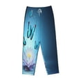 thumbnail image 4 of Bingfone Pajamas For Women,Butterflies And Waterlily In Water Pajama Pants With Pockets-Large, 4 of 9