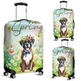 thumbnail image 2 of Boxer Hello Spring Time Flower Floral Nature Travel Luggage Cover Boxers Dog Lover Gifts Idea Suitcase Dust Protective Decor - 02031, 2 of 5